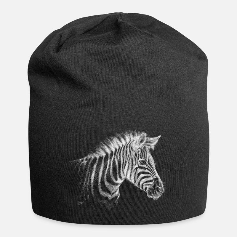 Bronko55 No.54 – Zebra - Jersey Beanie - black