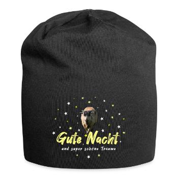 Bonne Chemise de Nuit Chemise De Nuit Ciel Étoilé - Bonnet en jersey - noir - Devant