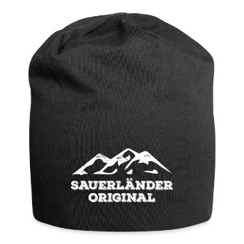 Sauerland Spruch Sauerländer Original - Jersey-Beanie - Schwarz - Vorne