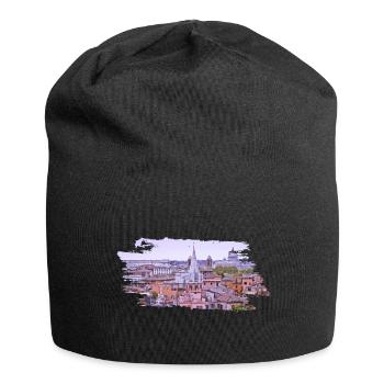 Roma Rome Rom - Jersey-Beanie - Schwarz - Vorne