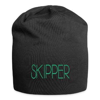 Skipper - Jersey-Beanie - Schwarz - Vorne