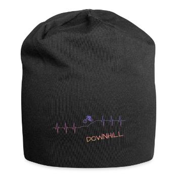 Downhill Bmx MTB Geschenk - Jersey-Beanie - Schwarz - Vorne