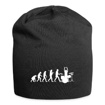 EVOLUTION - Drummer - Schlagzeug - Jersey-Beanie - Schwarz - Vorne