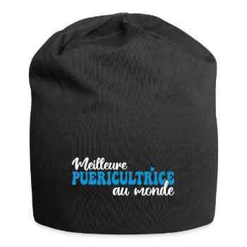 La Meilleure Puéricultrice Au Monde - Bonnet en jersey - noir - Devant