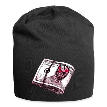 Skull Dollar - Jersey Beanie - black - Front