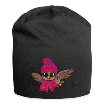 Hibou des Glaces Engelures Automne Hiver - Bonnet en jersey - noir - Devant