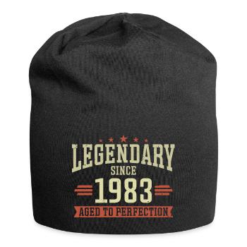 Legendär seit 1983 - Jersey-Beanie - Schwarz - Vorne