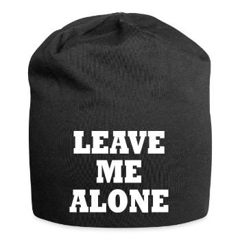 Leave me alone - Jersey Beanie - black - Front