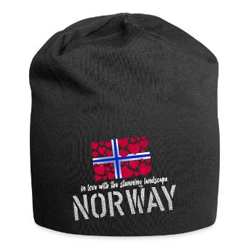Norvège Norvège - Bonnet en jersey - noir - Devant