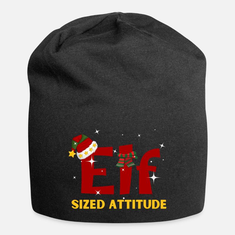Elf Sized Attitude - Jersey Beanie - black