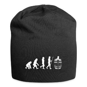 Eisbaden Eistonne Evolution Eisbad für Winterbader - Jersey-Beanie - Schwarz - Vorne