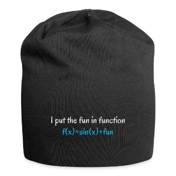 Funny Math Teacher Quote | Math Teacher Gifts - Jersey Beanie - black - Front