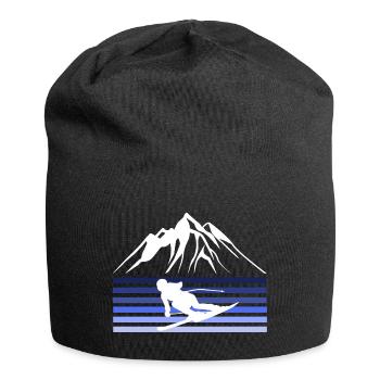 skiing - Jersey Beanie - black - Front