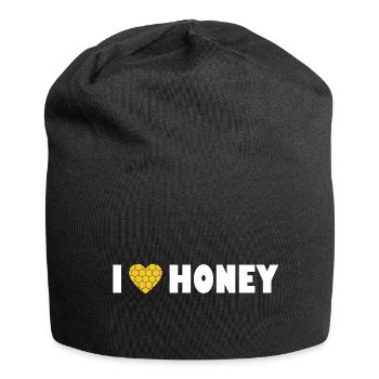 Honey I Love Honey Bee Bee - Jersey Beanie - black - Front