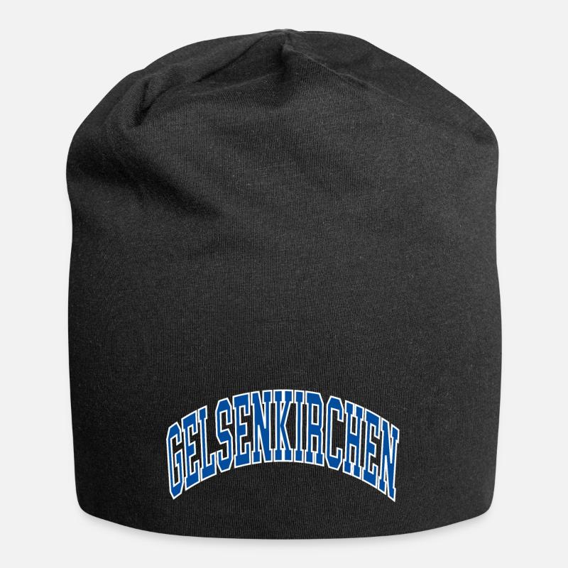 Gelsenkirchen - Jersey-Beanie - Schwarz