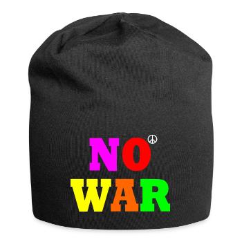 No war - Jersey-Beanie - Schwarz - Vorne