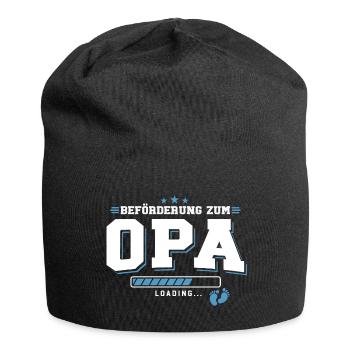 Beförderung zum Opa loading - Jersey-Beanie - Schwarz - Vorne