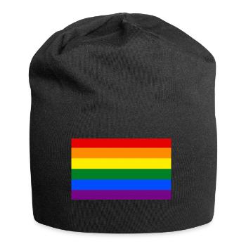 logo LGBT - Bonnet en jersey - noir - Devant