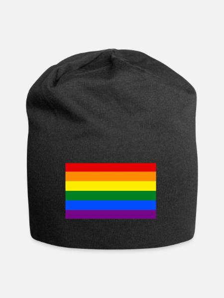 lhbt logo - Jersey Beanie - black