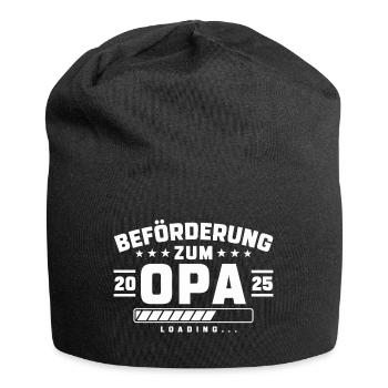 Beförderung zum Opa 2025 loading - Jersey-Beanie - Schwarz - Vorne
