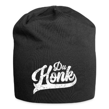 Du Honk Vintage Lustiges Männergeschenk - Jersey-Beanie - Schwarz - Vorne