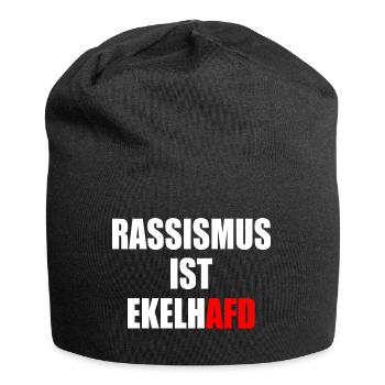 rassismus ist ekelhafd - Jersey-Beanie - Schwarz - Vorne