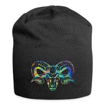 Widder Sternzeichen Horoskop - Jersey-Beanie - Schwarz - Vorne