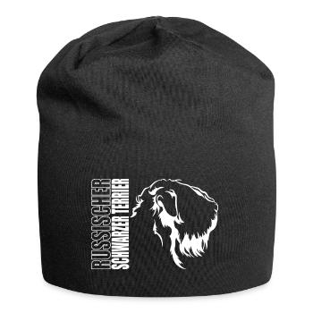 RUSSISCHER SCHWARZER TERRIER Profil Hunde Wilsigns - Jersey-Beanie - Schwarz - Vorne