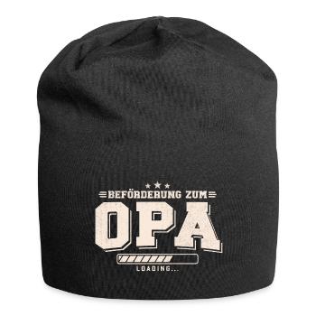 Beförderung zum Opa loading - Jersey-Beanie - Schwarz - Vorne