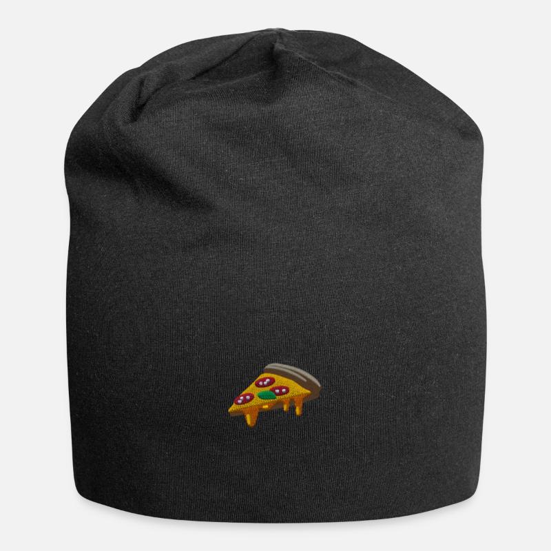 Pizza - Jersey-Beanie - Schwarz