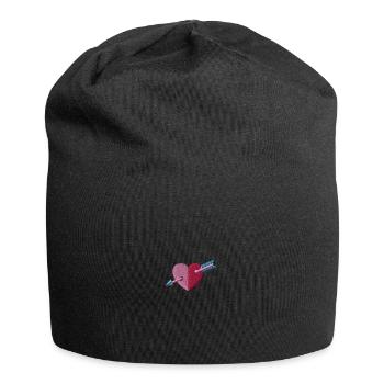 Heart - Jersey-Beanie - Schwarz - Vorne