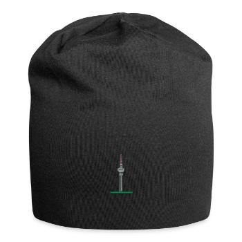 Berlin Turm - Jersey-Beanie - Schwarz - Vorne