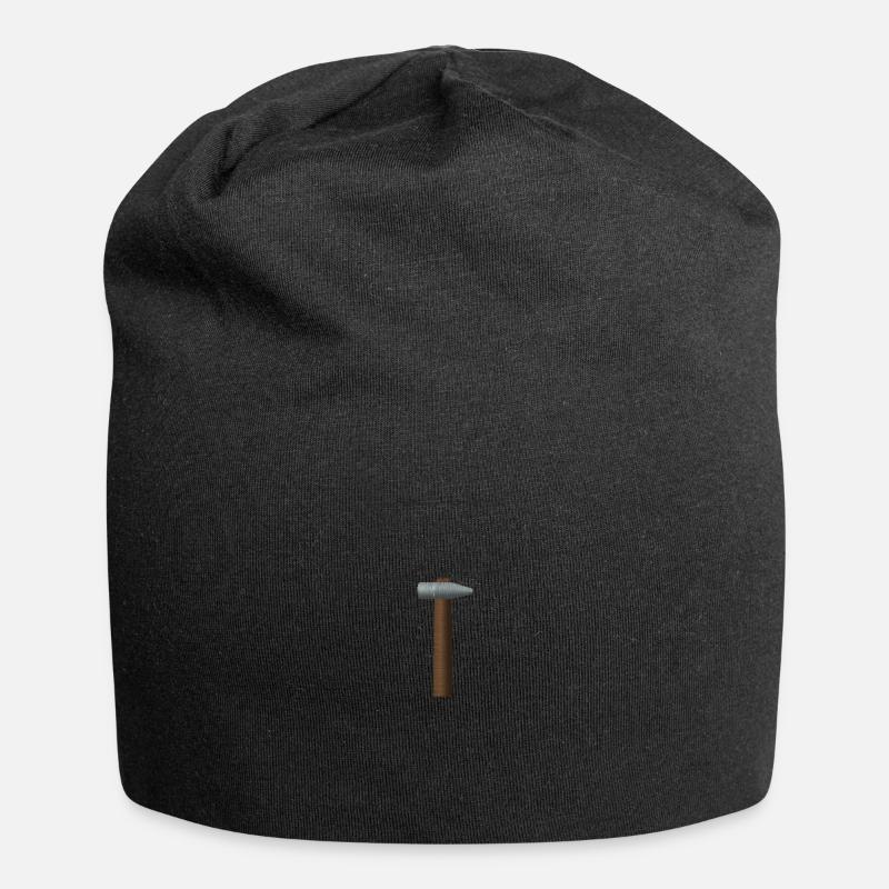 Hammer embroidered - Jersey Beanie - black