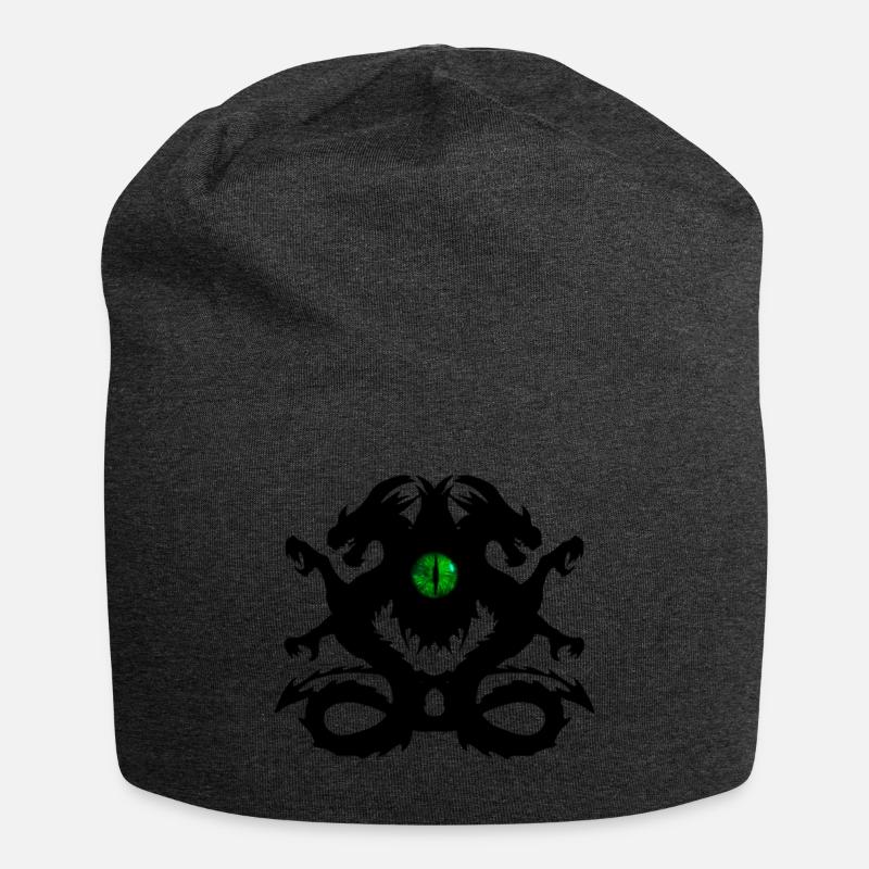 Drachenauge - Jersey-Beanie - Anthrazit