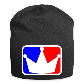 crown logo - Jersey Beanie - charcoal grey - Front