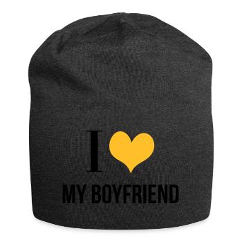I Love My Boyfriend - Bonnet en jersey - charbon - Devant