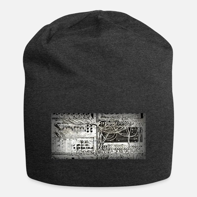 Vintage Analogsynth - Jersey-Beanie - Anthrazit