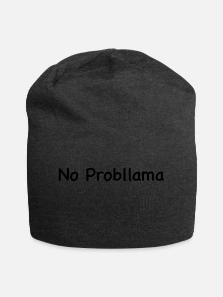 no probllama - Jersey-Beanie - Anthrazit