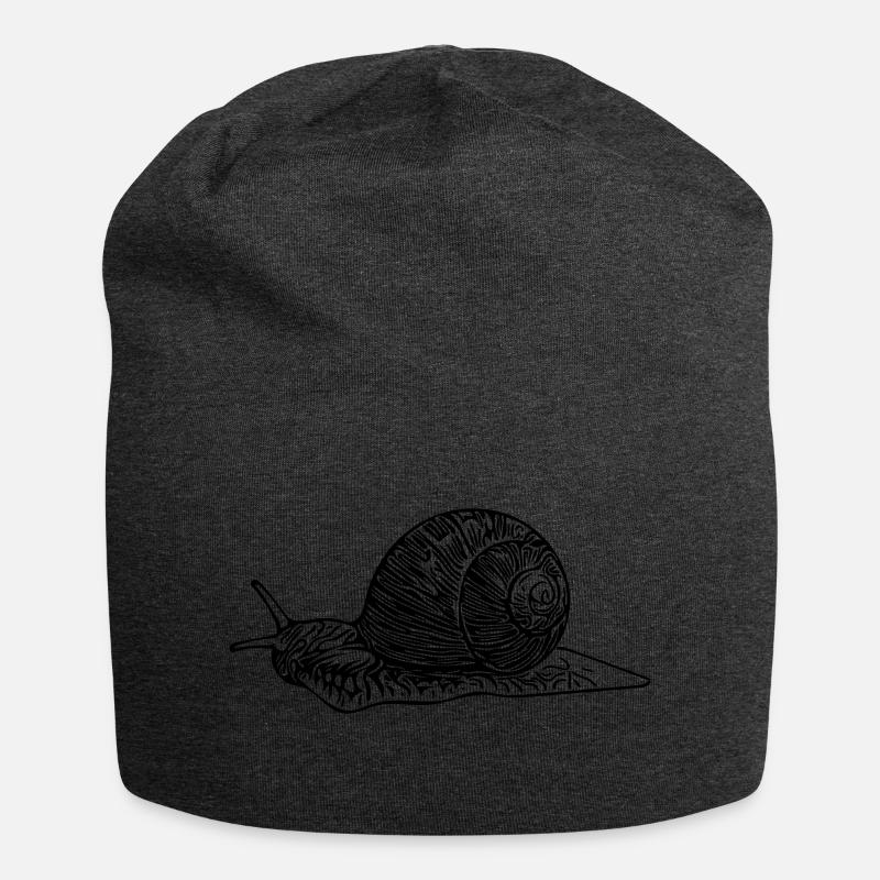 Schnecke - Jersey-Beanie - Anthrazit