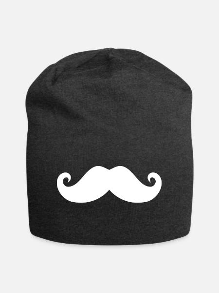Moustache Bart - Jersey-Beanie - Anthrazit