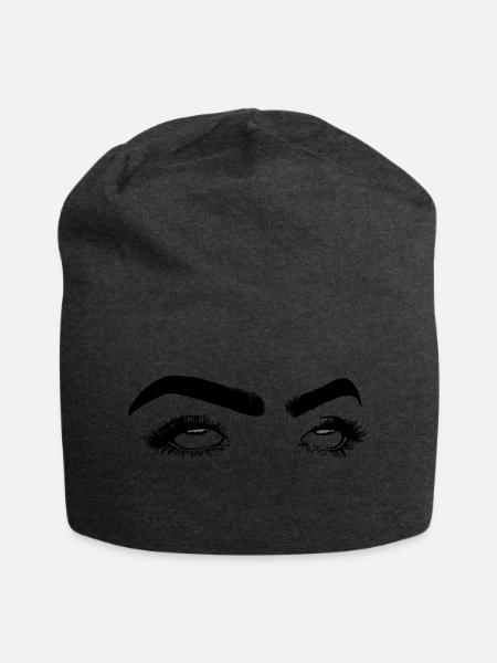 rolling eyes - Jersey-Beanie - Anthrazit