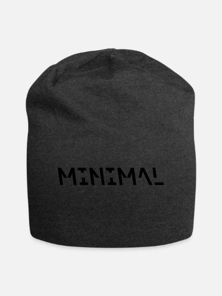 Minimal - Jersey-Beanie - Anthrazit