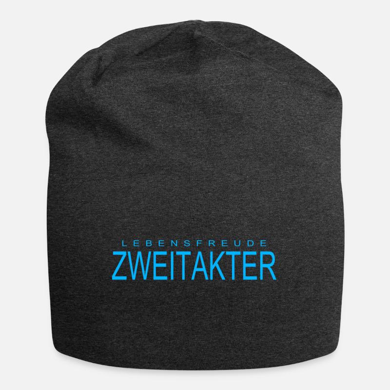 Lebensfreude Zweitakter Moped Roller - Jersey-Beanie - Anthrazit