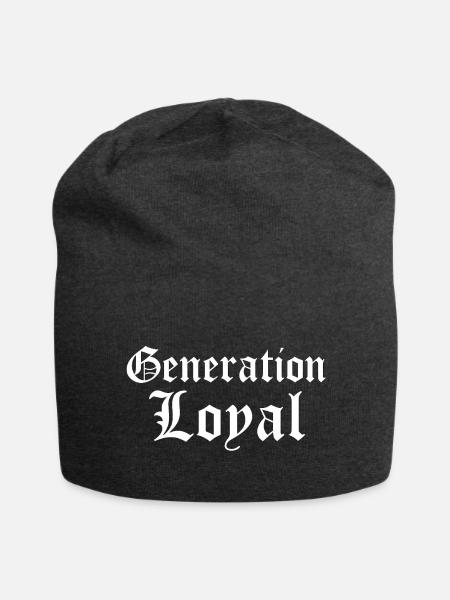 Generation Loyal Gothic Typography Design - Jersey-Beanie - Anthrazit