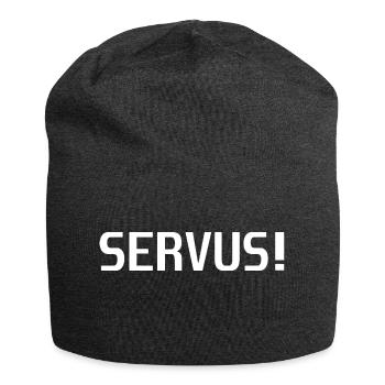 servus weis - Jersey-Beanie - Anthrazit - Vorne