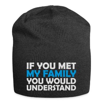 you would understand quote - Jersey Beanie - charcoal grey - Front