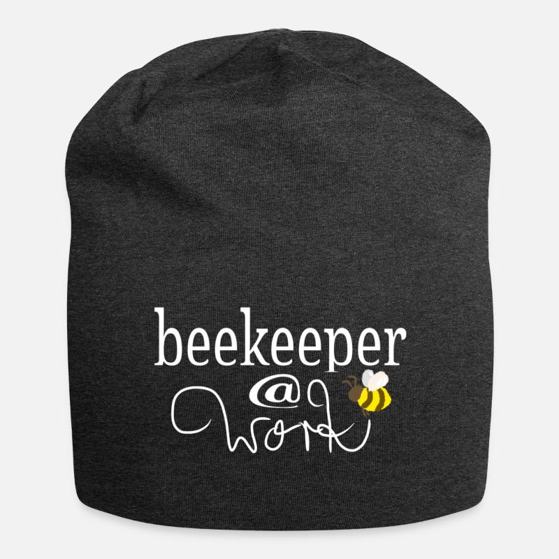 Beekeeper @ work - Jersey Beanie - charcoal grey