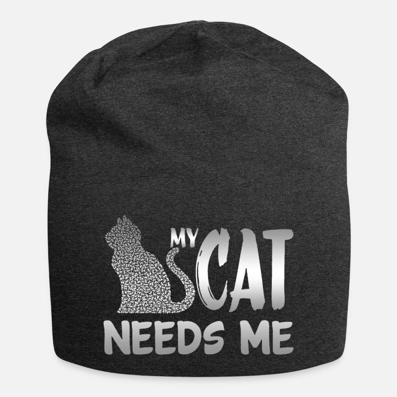 Cat - Bonnet en jersey - charbon