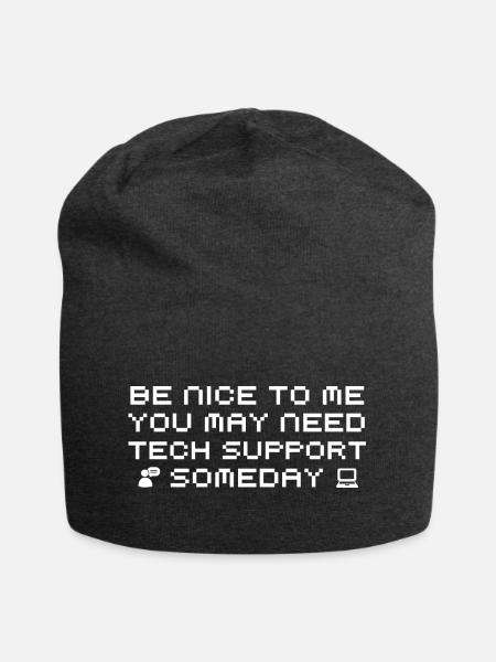 Tech Support - Jersey-Beanie - Anthrazit