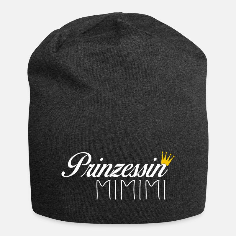 Prinzessin Mimimi Dramaqueen Geschenk - Jersey-Beanie - Anthrazit